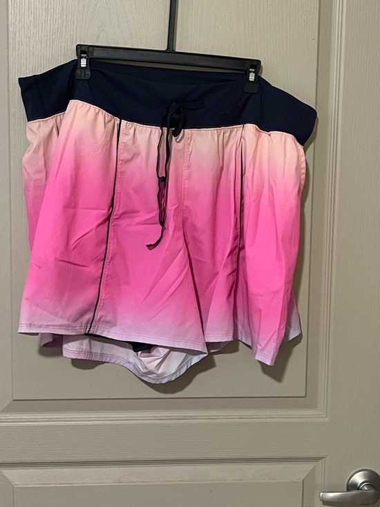 Lane Bryant Pants - Lane Bryant LIVI  Pink Ombre Athletic Shorts with Navy Waistband